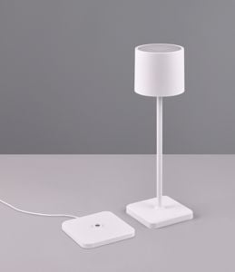 Lampada da tavolo senza fili bianca led ricaricabile per esterno