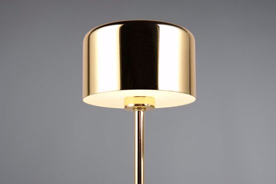 Lampada da tavolo senza fili oro lucido design moderna led 3000k per interni