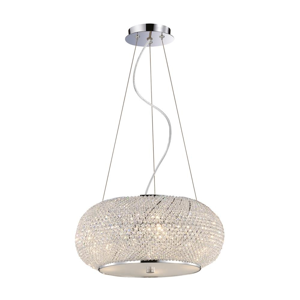 Pasha sp6 lampadario di cristallo classico stanza da letto ideal lux