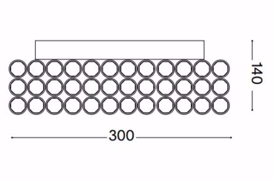 Admiral pl4 plafoniera quadrata cromo cristalli trasparenti ideal lux