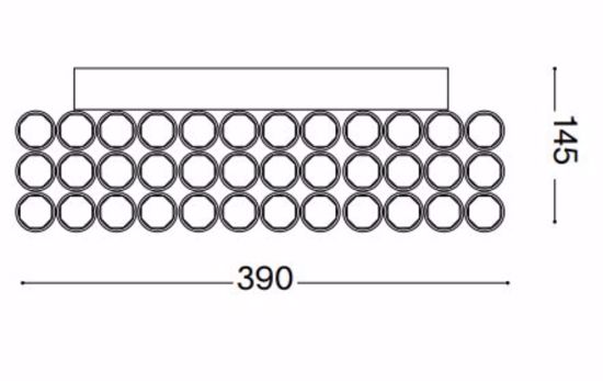 Admiral pl6 ideal lux plafoniera quadrata cromata cristalli trasparenti