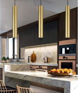Look sp1 d06 lampada pendente ideal lux per isola cucina oro