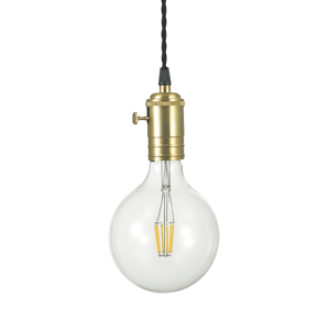 Doc sp1 lampada a sospensione vintage brunito ideal lux