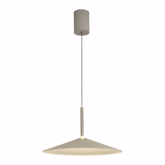 Lampadario saliscendi colore cenere per cucina moderna 16w 3000k