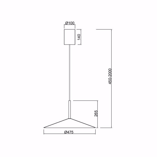 Lampadario saliscendi colore cenere per cucina moderna 16w 3000k