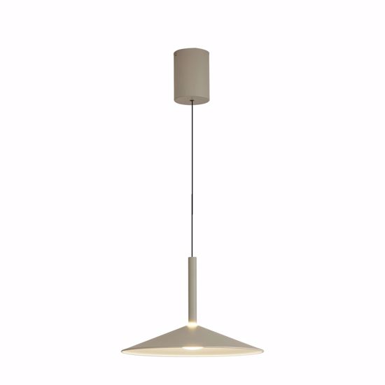 Lampada a sospensione saliscendi colore cenere 9w 3000k