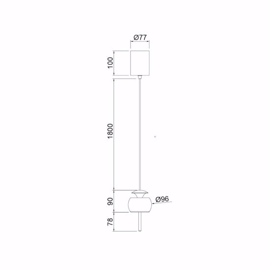 Lampada a sospensione arancione moderna per comodino camera da letto led 12w 3000k