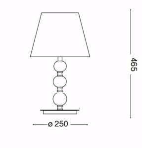 Le roy tl1 abat-jour per camera da letto stile classico