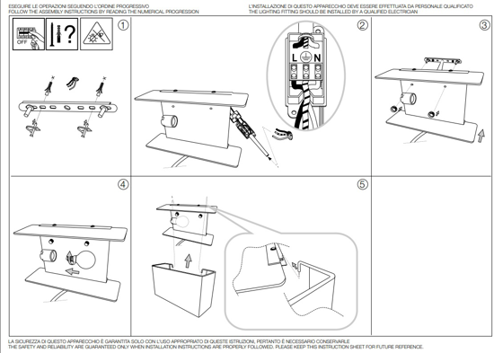 Hotel ap2 applique  comodino camera da letto hotel ideal lux