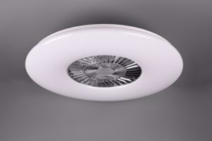 Ventilatore plafoniera da soffitto bianco moderno con luce