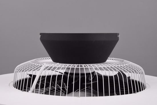 Ventilatore a plafoniera design moderna nero per cucina