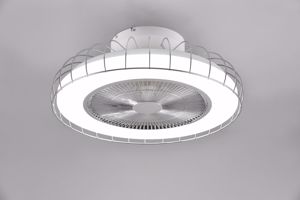 Ventilatore silenzioso da soffitto a plafoniera bianco moderno bluetooth
