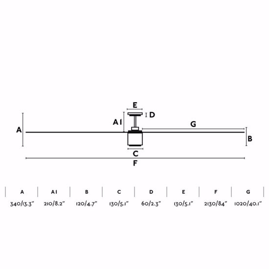 Ventilatore da soffitto silenzioso da 28mq pale 213cm con luce bianco telecomando