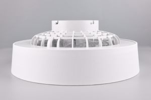 Ventilatore da soffitto plafoniera tessuto bianco con telecomando