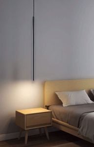 Ideal lux ultrathin sp d100 round nero lampadario cilindro led 11,5w 3000k