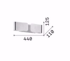 Clip ap2 small lampada da parete oro ideal lux applique moderna