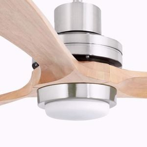 Grande ventilatore da soffitto pale legno con luce telecomando