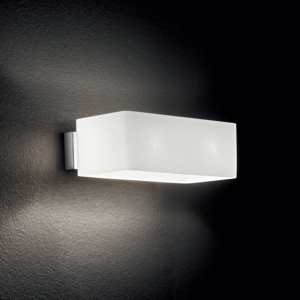 Ideal lux box ap2 applique particolare vetro bianco moderno per interno