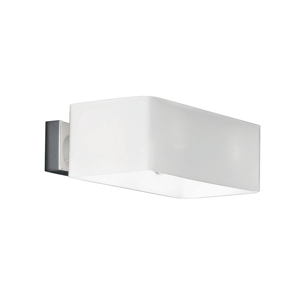 Ideal lux box ap2 applique particolare vetro bianco moderno per interno