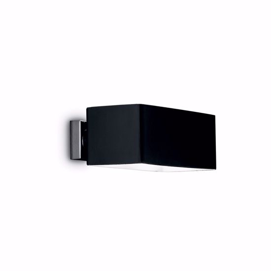 Box ap2 applique in vetro nero per interno ideal lux