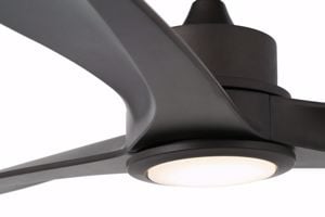 Lampadario con ventilatore da soffitto silenzioso 17mq marrone con luce telecomando