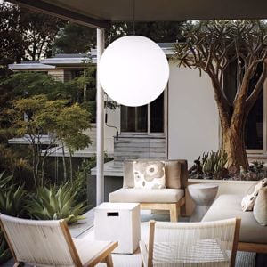 Sole sp1 d50 ideal lux lampada per esterno giardino boccia sfera bianca