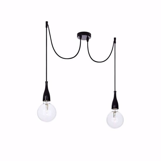 Lampada a sospensione minimal sp2 nero ideal lux