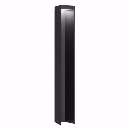 Lampione da giardino nero design moderno led 9w 4000k ip54