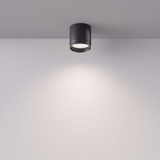 Faretto da soffitto cilindro nero