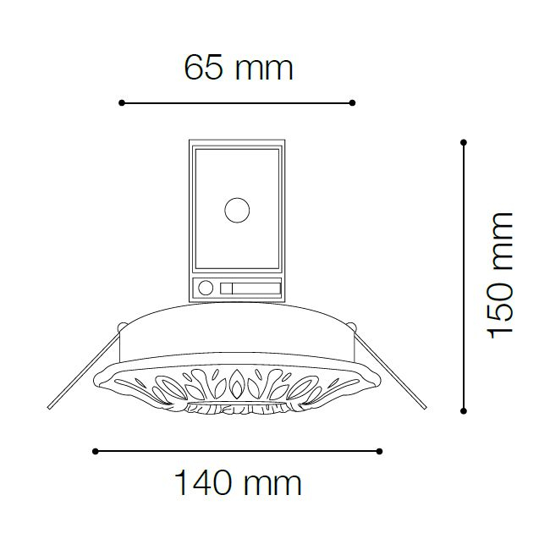 Polka fi ideal lux faretto da incasso brunito classico per controsoffitto