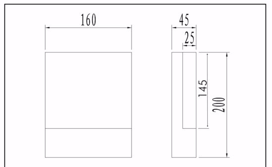 Applique antracite per esterni  6w 3000k ip54