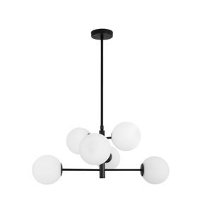 Lampadario design moderno nero per soggiorno