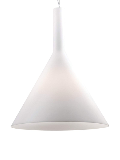 Cocktail sp1 big lampadari da cucina 35cm vetro cono bianco ideal lux