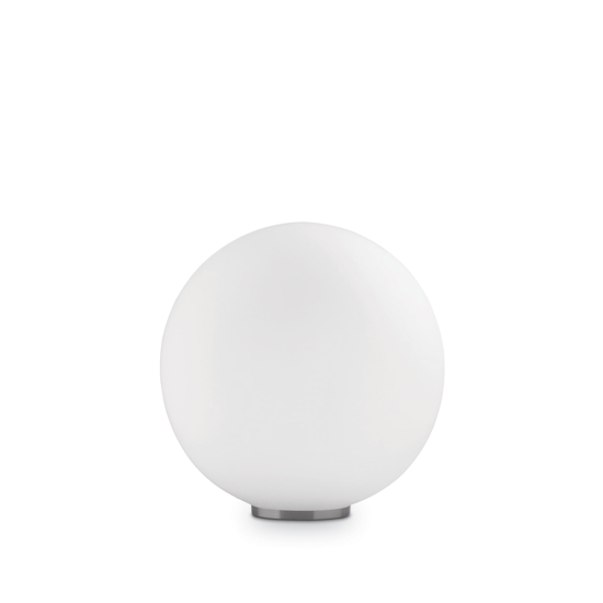 Mapa tl1 d30 ideal lux lampade da comodino sfera in vetro bianco 30cm per camera da letto