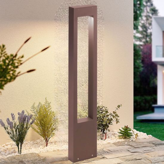 Vega ideal lux paletto lampione da giardino ip44 marrone