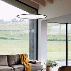 Ideal lux orbit orbit sp d93 grande lampadario particolare tondo nero