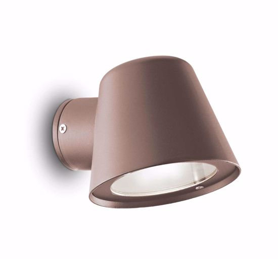 Gas ap1 ideal lux applique per esterno ip43 marrone coffee orientabile