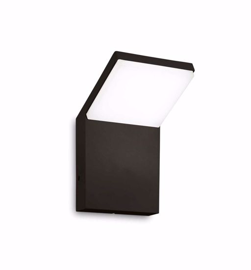 Ideal lux style ap 4000k applique da muro esterno ip54 nero