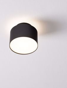 Faretto nero rotondo led 16w 3000k da soffitto moderno