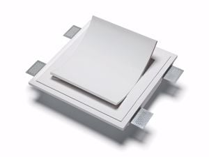 Applique bianco lampada vela da incasso a parete gesso cristaly 16.5w 4000k