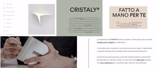 Applique in gesso led cristaly da incasso a scomparsa parete verniciabile 13w 4000k