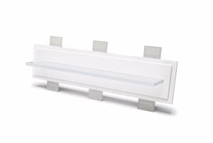 Mensola di vetro luminosa da incasso a parete gesso cristaly led 12w 4000k 70cm