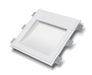 Applique lampada da incasso a parete di gesso led bianco cristaly 16,5w 2700k