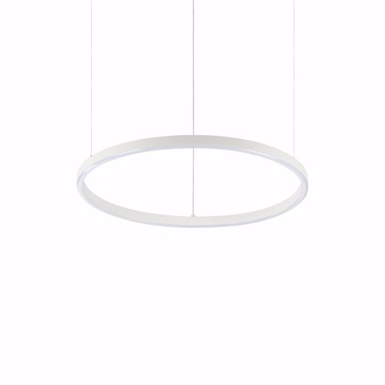 Ideal lux oracle slim sp d050 round bianco lampadario moderno led 30w 3000k