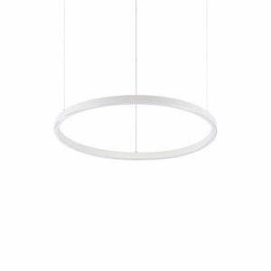 Ideal lux oracle slim sp d050 round bianco lampadario moderno led 30w 3000k