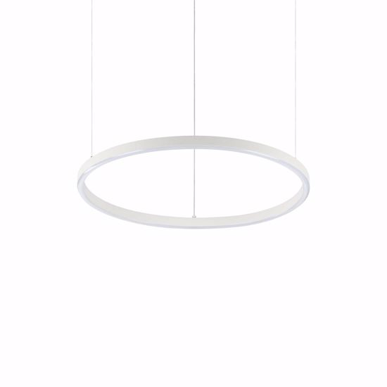 Lampadario ideal lux oracle slim sp d050 round bianco led 32w 4000k per soggiorno