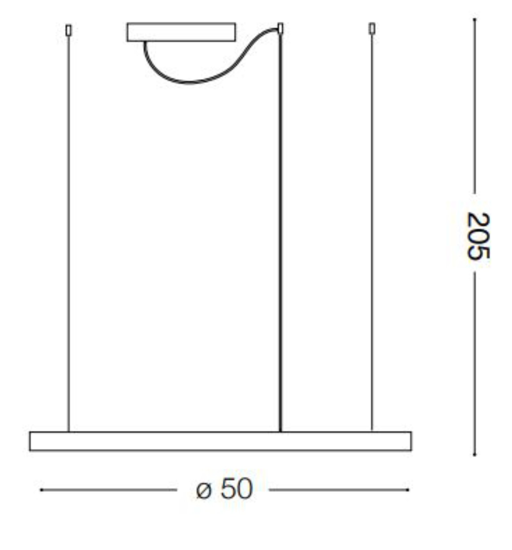 Lampadario ideal lux oracle slim sp d050 round bianco led 32w 4000k per soggiorno