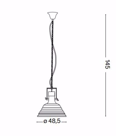 Fisherman ideal lux lampadario per cucina industrial cromo