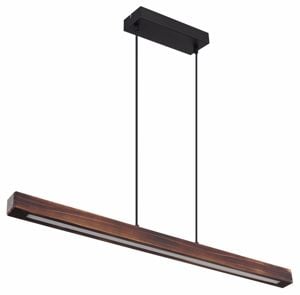 Lampadario led trave di legno a sospensione per soggiorno 28w 3000k