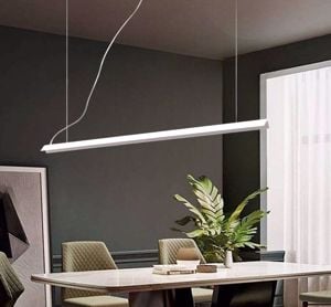 Ideal lux v-line sp lampadario bianco a sospensione led 20w 3000k